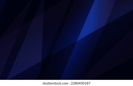 Dark blue modern abstract background with diagonal geometric shapes. Abstract vector dark blue background. Vector illustration