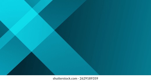 Dunkelblauer, moderner, abstrakter Hintergrund. Blauer abstrakter breiter Banner mit dreieckigen geometrischen Formen. Vektorgrafik