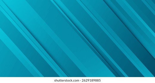 Fondo abstracto moderno azul oscuro. Anuncio ancho abstracto azul con Formas geométricas triangulares. Ilustración vectorial