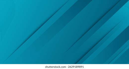 Dark blue modern abstract background. Blue abstract wide banner with triangle geometric shapes. Vector illustration