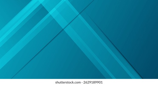 Dark blue modern abstract background. Blue abstract wide banner with triangle geometric shapes. Vector illustration
