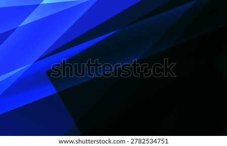 Dark blue modern abstract background featuring sharp polygonal forms, transparent overlays and glowing highlights for digital presentations and tech branding.