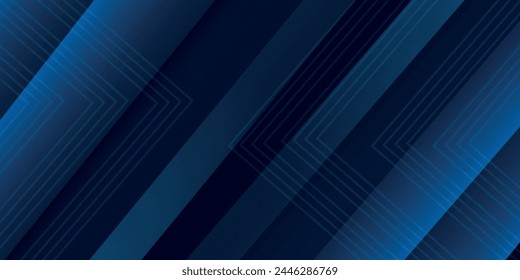 Dark blue modern business abstract background. Vector illustration design for presentation, banner, cover, web, flyer, card, poster, wallpaper, texture, slide, magazine, and powerpoint