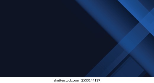 Dark blue modern business abstract background. Vector illustration design for presentation, banner, cover, web, flyer, card, poster, wallpaper, texture, slide,