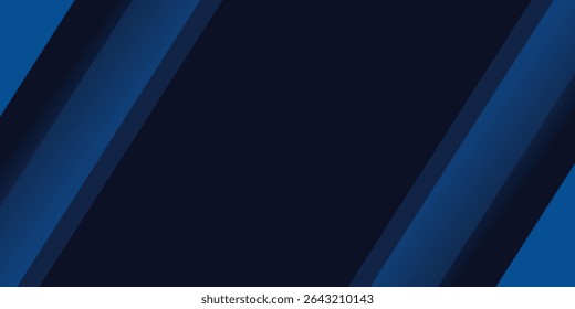 Dark blue modern business abstract background. Vector illustration design for presentation, banner, cover, web, flyer, card, poster, wallpaper, texture, slide, magazine, and powerpoint