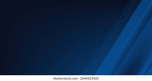 Dark blue modern business abstract background. Vector illustration design for presentation