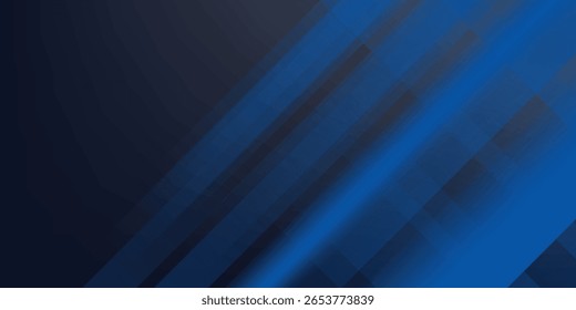 Fundo abstrato de negócios moderno azul escuro. Design de ilustração vetorial para apresentação, banner, capa, web, folheto, cartão, cartaz, papel de parede, textura, slide, revista e powerpoint