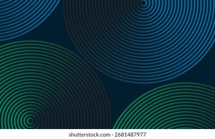 dark blue modern business theme background with circle ornament, modern design