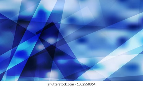 Dark Blue Modern Geometric Background Illustration