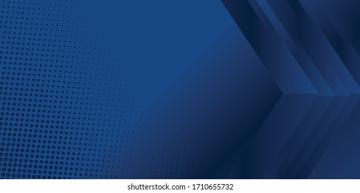 Dark blue modern presentation background with halftone decoration. Vector illustration design for presentation, banner, cover, web, flyer, card, poster, wallpaper, texture, and much more
