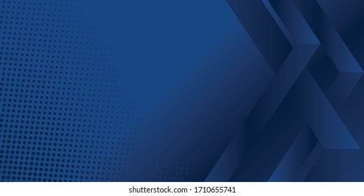 El azul oscuro y el fondo moderno de la presentación con una decoración de tonos medio. Diseño de ilustración vectorial para presentación, banner, portada, web, volante, tarjeta, afiche, papel tapiz, textura y mucho más