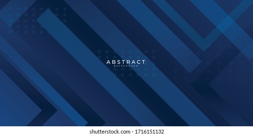 Dark blue modern presentation background with abstract geometric decoration. Vector illustration design for presentation, banner, cover, web, flyer, card, poster, wallpaper, texture, slide, magazine