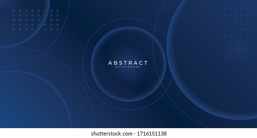 Dark blue modern presentation background with abstract geometric decoration. Vector illustration design for presentation, banner, cover, web, flyer, card, poster, wallpaper, texture, slide, magazine
