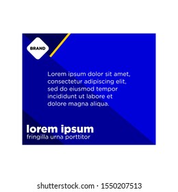 Dark Blue Modern promotion square web banner for social media mobile apps