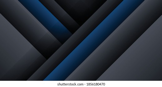Dark blue modern vector background overlap multi paper lighting square for text and message website design 