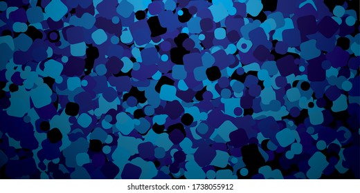 Fondo de mosaico azul oscuro con efecto de sombra