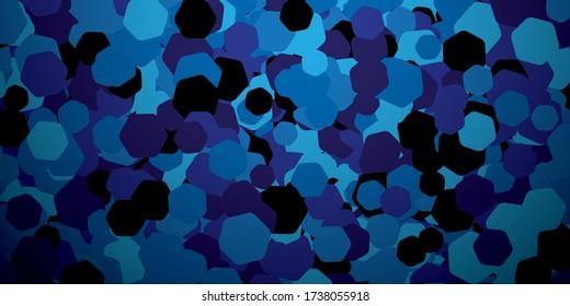 Fondo de mosaico azul oscuro con efecto de sombra