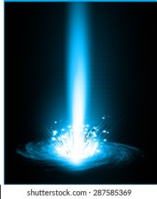 Dark blue neon grow light Abstract Technology background for computer graphic website internet and business. circuit. illustration. infographics. ray. bright. Spark