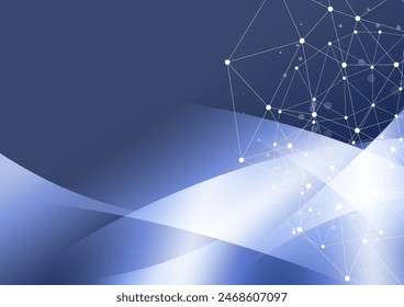 Dark blue network image background