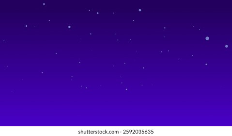 Dark blue night sky with many stars. Deep space background. Flat vector illustration.