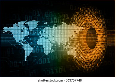 dark blue orange color Light Abstract Technology background for computer graphic website internet and business.circuit.vector illustration. abstract digital. infographics. motion move blur.World map
