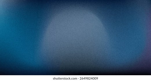 Fundo gradiente granulado azul escuro laranja, fluxo de cores borradas com textura de ruído, tamanho de banner largo