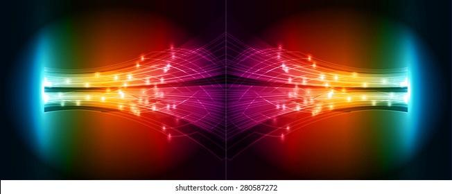 Dark Blue orange pink light Abstract background. dark red color Light Abstract Technology background for computer graphic website internet and business. circuit. illustration. infographics. ray