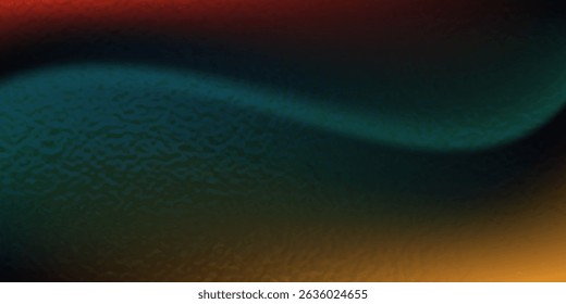 Dark blue orange red grainy texture background abstract vibrant color wave shape black backdrop noisy wide banner header design