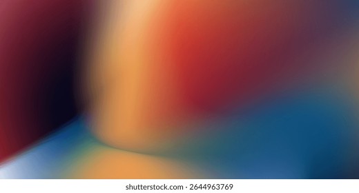 Dunkelblau orange rot körnige Textur Hintergrund abstrakt lebendige Farbe Welle Form einfaches Design modern