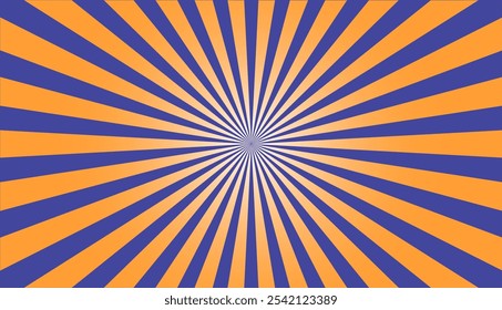 Dark blue and orange spiral background, abstract vector illustration. Wavy Line Pattern. Graphic Design Vector