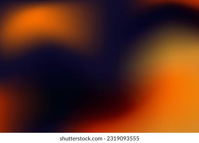 Dark Blue and Orange Sunset Abstract Gradient Backdrop. Vector Illustration. EPS 10.