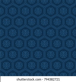 dark blue oriental texture