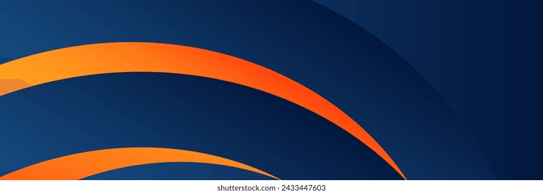 Dunkelblaue Papierwellen abstraktes Bannerdesign. Eleganter wellenförmiger Vektorhintergrund