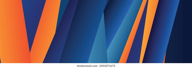 Dunkelblaue Papierwellen abstraktes Banner-Design. Eleganter wellenförmiger Vektorgrafik Hintergrund