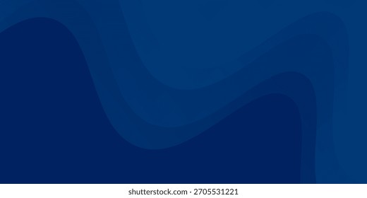 Diseño de Anuncio abstracto de ondas de papel azul oscuro. Elegante Vector ondulado ilustraciones de fondo textura oscura neutral buena