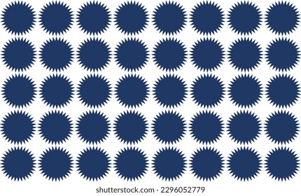 Dark blue pattern with circles star pattern seamless repeat style,, replete image design for fabric printing 