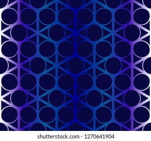 Dark blue Pattern Of Geometric Style. Seamless. Vector Illustration. Design For Printing, Presentation, Textile Industry