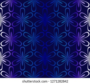 Dark blue Pattern Of Geometric Style. Seamless. Vector Illustration. Design For Printing, Presentation, Textile Industry