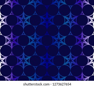 Dark blue Pattern Of Geometric Style. Seamless. Vector Illustration. Design For Printing, Presentation, Textile Industry