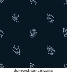 dark blue pattern with hydrangea leaves