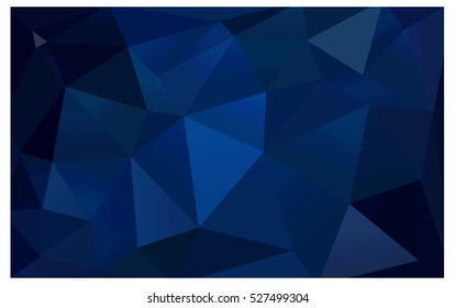 DARK BLUE Pattern. Seamless triangular template. Geometric sample. Repeating routine with triangle shapes. Seamless texture for your design. Pattern can be used for background.