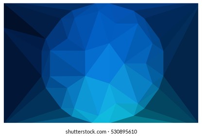 DARK BLUE Pattern. Seamless triangular template. Geometric sample. Repeating routine with triangle shapes. Seamless texture for your design. Pattern can be used for background.