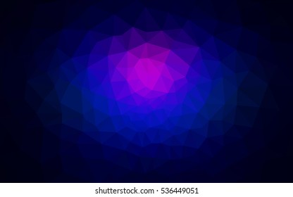 DARK BLUE Pattern. Seamless triangular template. Geometric sample. Repeating routine with triangle shapes. Seamless texture for your design. Pattern can be used for background.