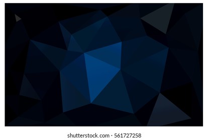 DARK BLUE Pattern. Seamless triangular template. Geometric sample. Repeating routine with triangle shapes. Seamless texture for your design. Pattern can be used for background.