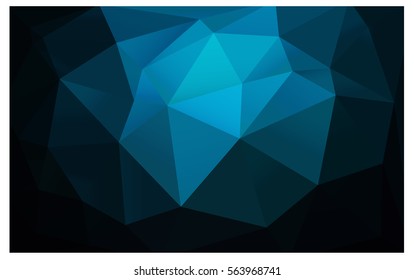 Dark blue Pattern. Seamless triangular template. Geometric sample. Repeating routine with triangle shapes. Seamless texture for your design. Pattern can be used for background.