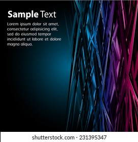 Dark blue pink Abstract background for design computer graphic, text box. label, card. 