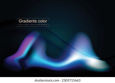 Dark blue and pink gradient smooth abstract background. Vector horizontal template for digital landing page