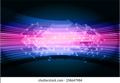 Dark blue pink Light Abstract Technology background for computer graphic website internet. circuit board. card