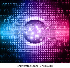 dark blue pink Light Abstract Technology background for computer graphic website internet and business. circuit. illustration. digital. infographics. binary code background. eye scan virus