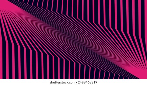 dark blue pink neon line abstract background design illustration vector art